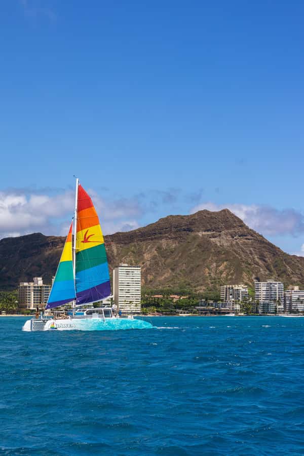 Board from Waikiki Beach for our Aloha Hour Sail - Key things that make this Aloha Hour Sail worth your time