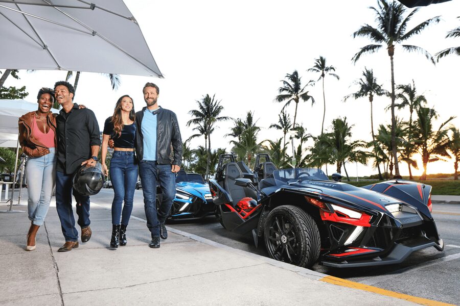 Explore Oahu in a Polaris Slingshot - Picking up your Slingshot at Aloha Motorsports (International Market Place)