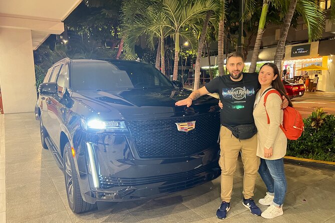Honolulu SUV Transfer - Hotel, Airport, Port (1-5 passengers) - Add-on: the $20 flower lei greeting