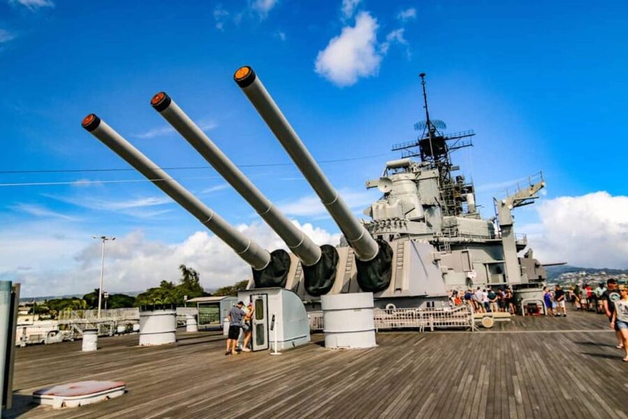 Oahu: Pearl Harbor Battleship Tour - Visitor Center exhibits and the documentary film