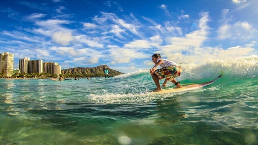 Oahu: Waikiki Beginner Private Surf Lesson- Female Guide - “Glide and carve” goals for complete beginners