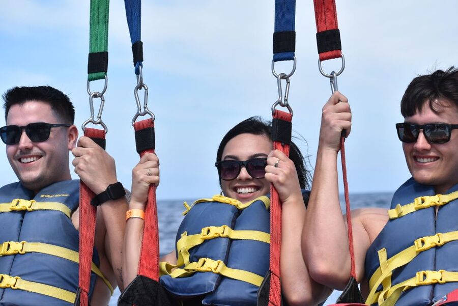Oahu: Waikiki Parasailing - The Views: Diamond Head From Above (Plus Sea-Life Bonus)