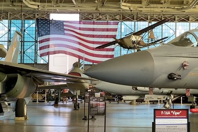 Pearl Harbor Aviation Museum Ticket with Audio Tour and Shuttle - MiG Alley and Korean War fighters: close-up aircraft in a focused corridor