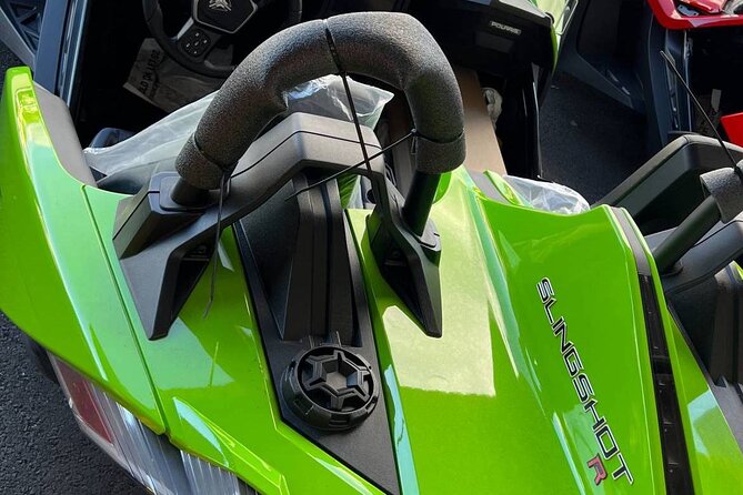 Polaris Sling Shot Rental - SL w/ Tech Package - Metalic Red - How Long You’ll Be Driving: 6 to 18 Hours Is a Big Spread