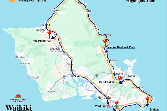 Private Half-Day Circle Island Highlights Tour in Oahu - Why this half-day Circle Island route makes sense