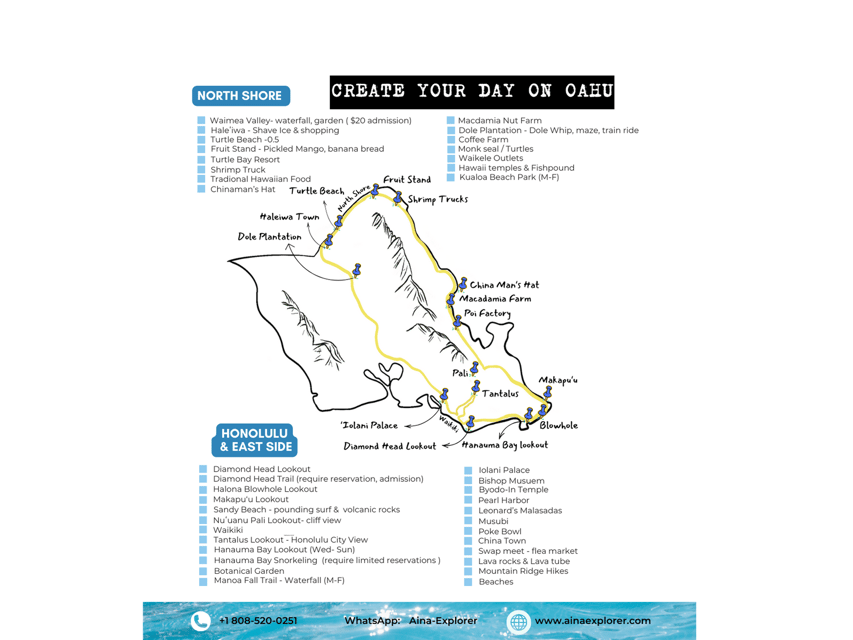 Private Tour Oahu-Circle Island-Customizable - Turtle Beach timing and the North Shore lunch hour you’ll use