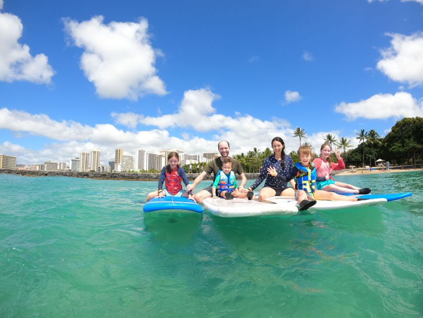 Waikiki: Family, Private, and Group Surfing Lessons - From Waikiki hotels to the water in a smooth, low-stress flow