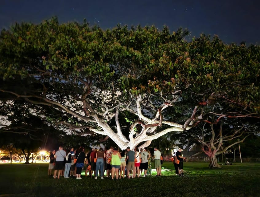 Waikiki: Waikiki Night Marchers Ghostly Walking Tour - Entering Waikiki’s haunted spotlight at Kapiʻolani Park Bandstand